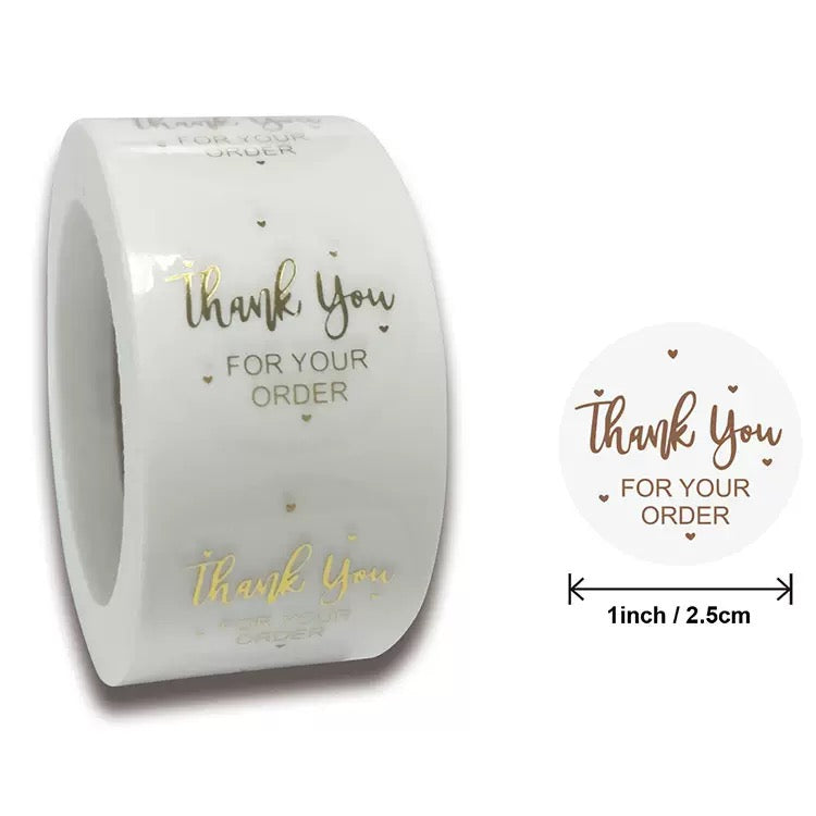 Thank-you Stickers - Roll of 500